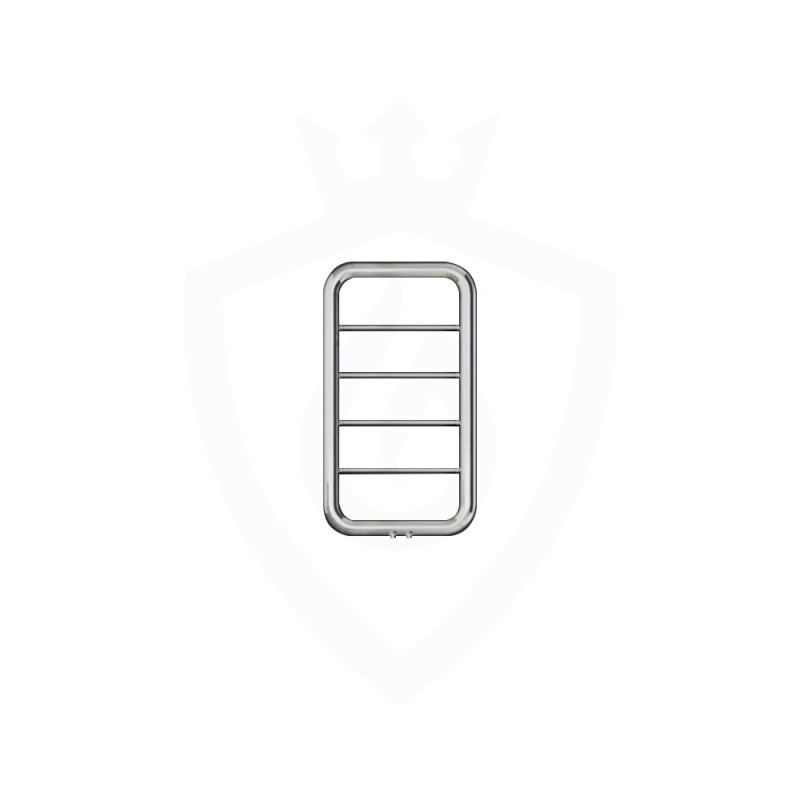 Carisa Paros Brushed Stainless Steel Designer Towel Rail - 500 x 900mm Carisa Paros Brushed Stainless Steel Designer Towel Rail - 500 x 900mm