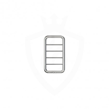 Carisa Paros Brushed Stainless Steel Designer Towel Rail - 500 x 900mm