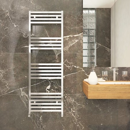 Carisa Fame Polished Aluminium Designer Towel Rail - 500 x 1460mm