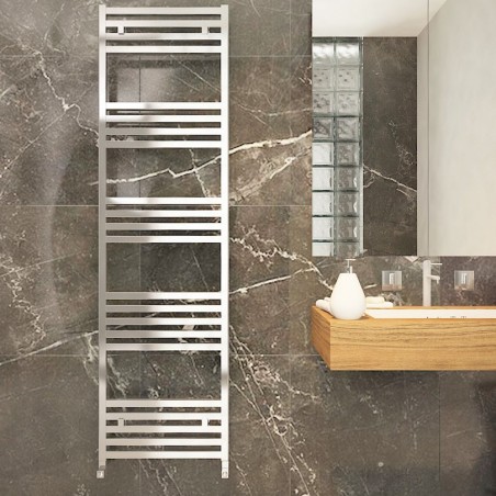 Carisa Fame Polished Aluminium Designer Towel Rail - 500 x 1740mm