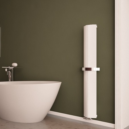 Carisa Nixie Bath White Aluminium Designer Towel Rail - 205 x 1500mm