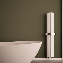 Carisa Nixie Bath White Aluminium Designer Towel Rail - 205 x 1500mm - Installed