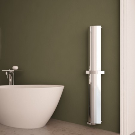 Carisa Nixie Bath Polished Aluminium Designer Towel Rail - 205 x 1500mm