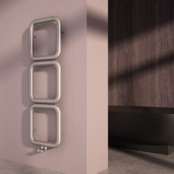Carisa Baro Brushed Stainless Designer Towel Rail - 500 x 1500mm - Installed