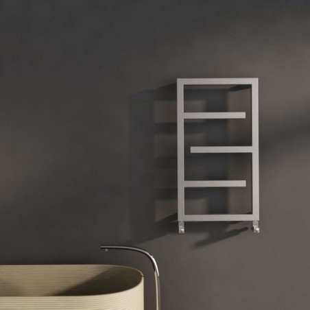 Carisa Eclipse Brushed Stainless Steel Designer Towel Rail - 500 x 880mm