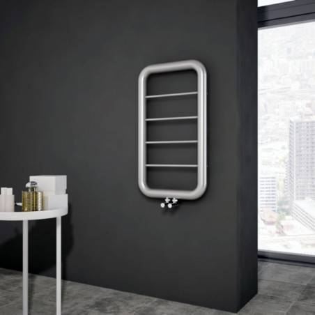 Carisa Paros Brushed Stainless Steel Designer Towel Rail - 500 x 900mm