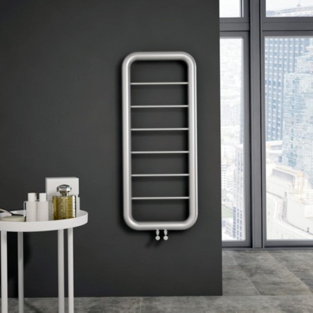 Carisa Paros Brushed Stainless Steel Designer Towel Rail - 500 x 1200mm