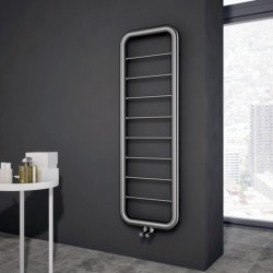 Carisa Aren Brushed Stainless Steel Designer Towel Rail - 500 x 1500mm - Installed