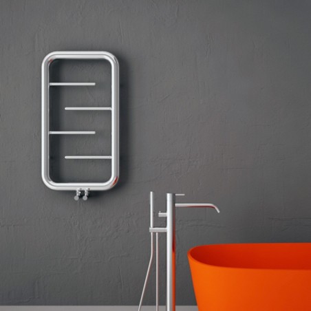 Carisa Aren Polished Stainless Steel Designer Towel Rail - 500 x 900mm