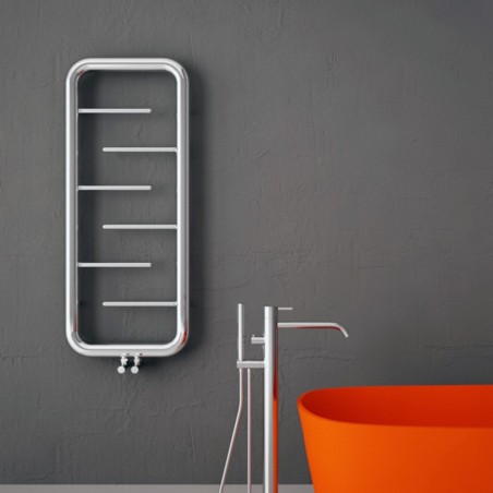 Carisa Aren Polished Stainless Steel Designer Towel Rail - 500 x 1200mm