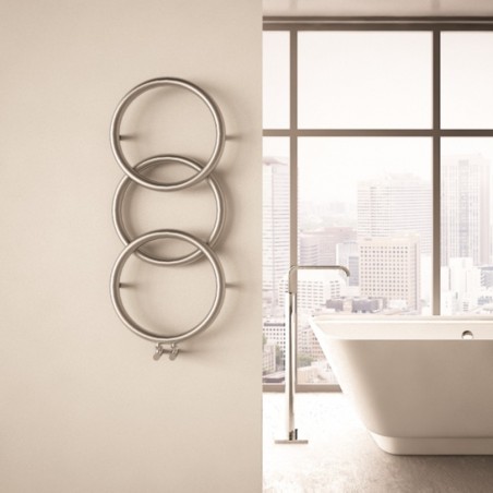 Carisa Halo Polished Stainless Steel Designer Towel Rail - 400 x 930mm