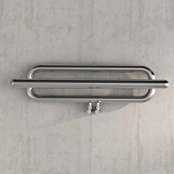 Carisa Swing Polished Stainless Steel Designer Towel Rail - 1000 x 250mm - Installed