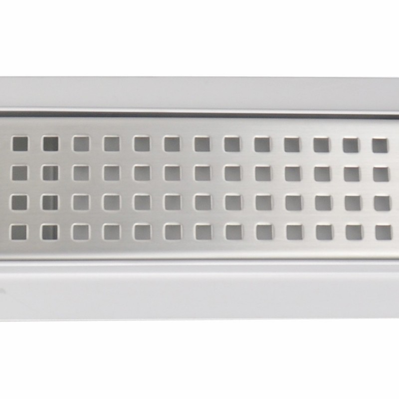 Rectangular Stainless Steel Wet Room Drains - Square Patterned Design Rectangular Stainless Steel Wet Room Drains - Square Patterned Design