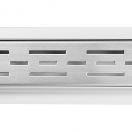 Rectangular Stainless Steel Wet Room Drain - Dot/Dash Style