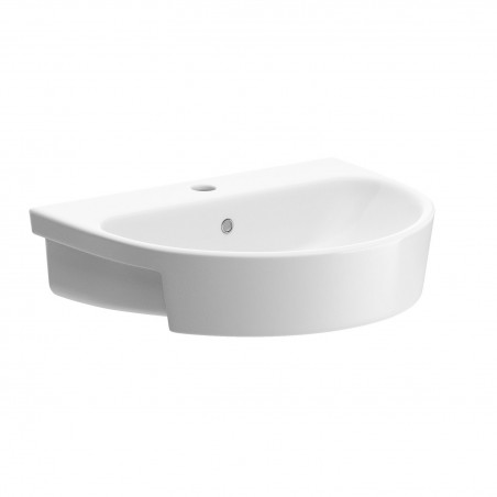 Milan 555mm(w) x 435mm(d) 1 Tap Hole Semi Recessed Basin