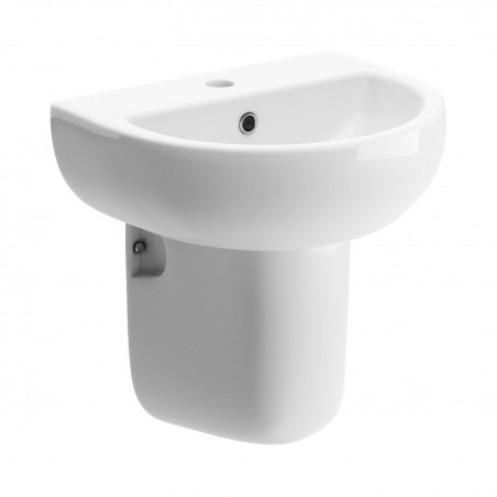 Varese 450mm(w) x 400mm(d) 1 Tap Hole Basin & Semi Pedestal