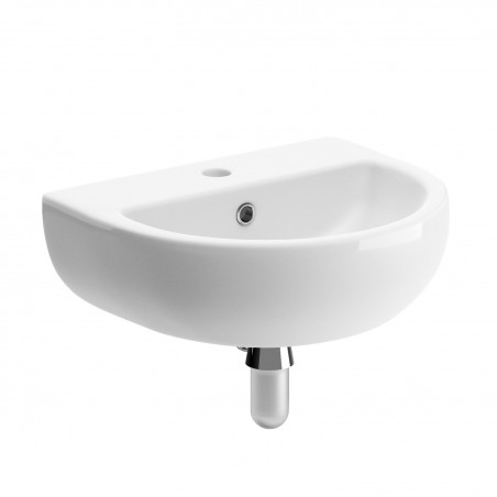 Varese 450mm(w) x 400mm(d) 1 Tap Hole Cloakroom Basin & Bottle Trap