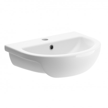 Varese 500mm(w) x 390mm(d) 1 Tap Hole Semi Recessed Basin