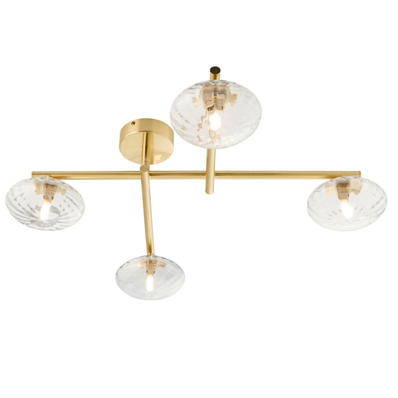 Castor Ceiling Light - Brushed Brass