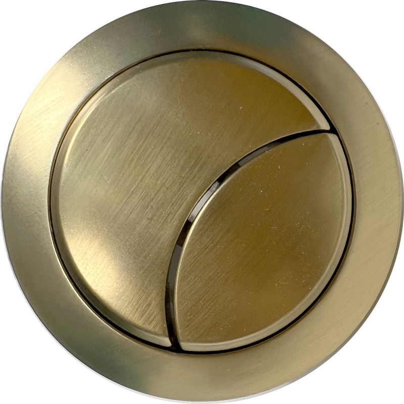 Dual Push Button Cover (Rod) - Brushed Brass
