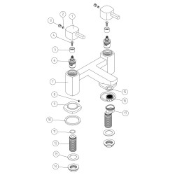 Trigger Bath Filler - Chrome