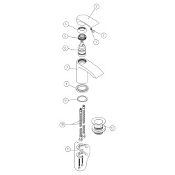 Topper Basin Mixer - Chrome