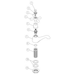 Enable Basin Pillar Taps - Chrome