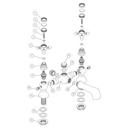 Justify Bath Filler - Chrome