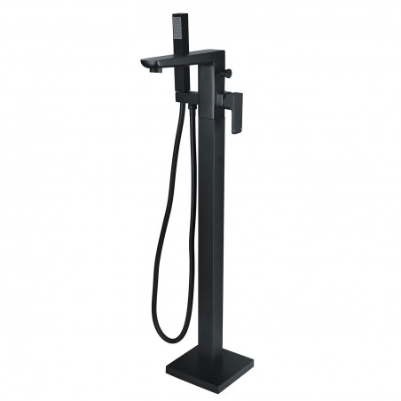 Marengo Floor Standing Bath/Shower Mixer - Matt Black