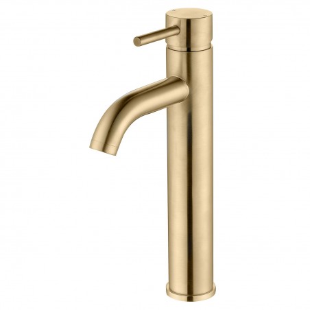 Winx Mono Tall Basin Tap - Brushed Brass