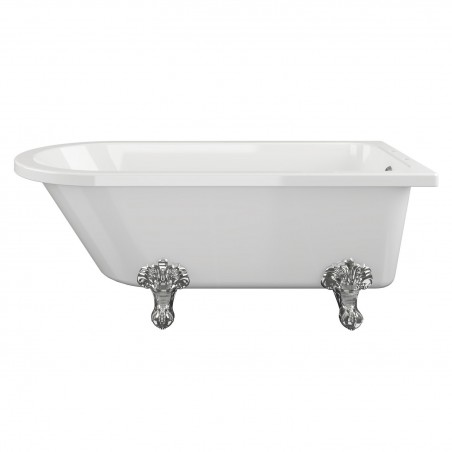 Aspen Freestanding 1700mm(l) x 750mm(w) x 650mm(h) 2 Tap Hole Corner Bath With Feet