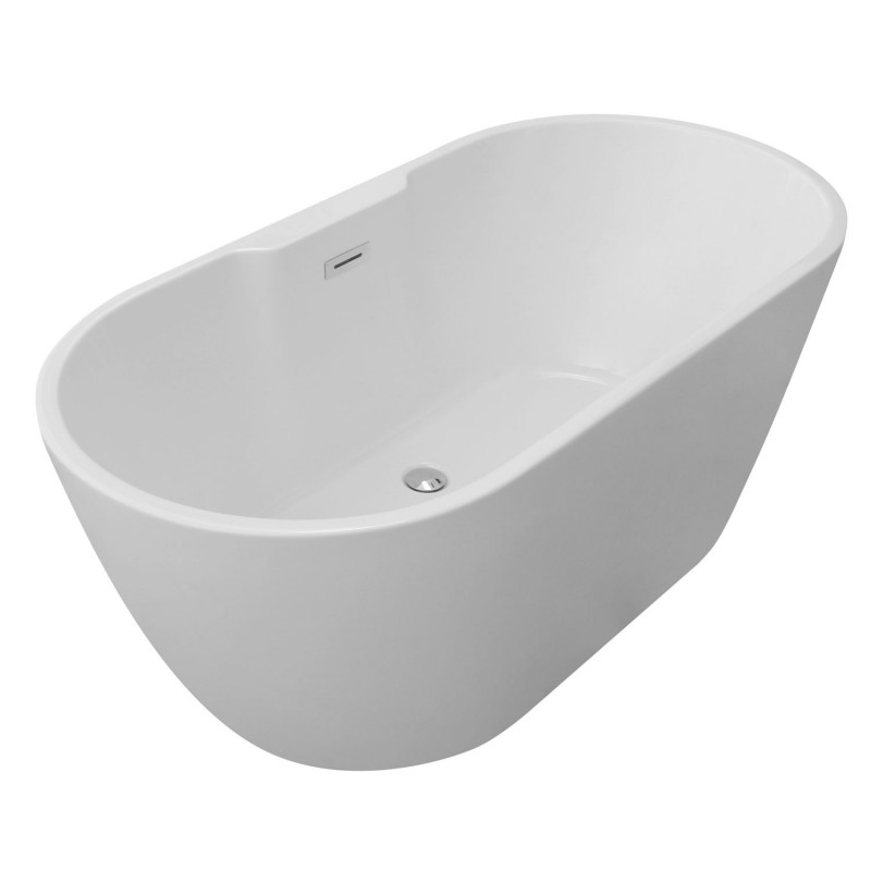 Centura Freestanding 1655mm(l) x 745mm(w) x 580mm(h) Bath - White