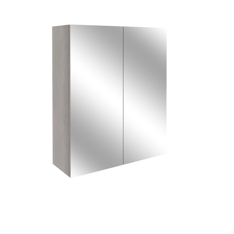 Tokyo 600mm(w) Mirrored Bathroom Cabinet - Nebraska Oak