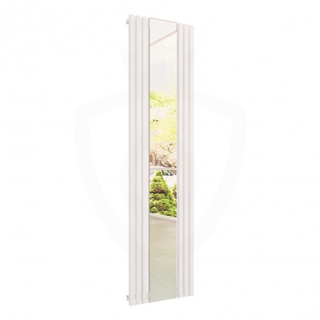 Carisa Sophia White Aluminium Mirror Radiator - 415 x 1800mm