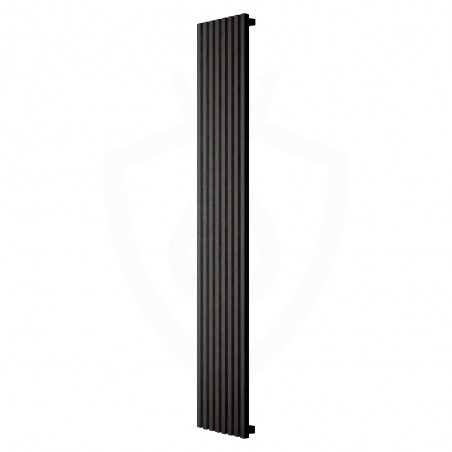 Carisa Sophia Black Aluminium Radiator - 331 x 1800mm