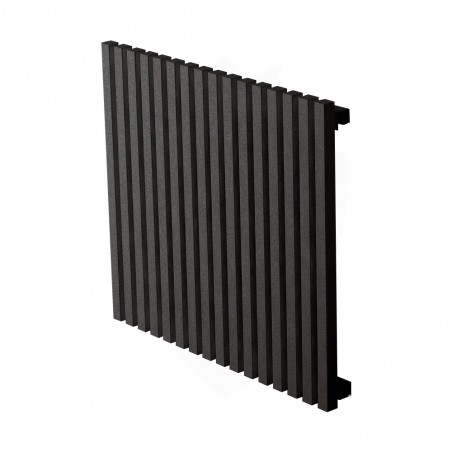 Carisa Sophia Black Aluminium Radiator - 667 x 600mm