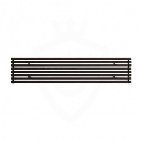 Carisa Sophia Black Aluminium Radiator - 1800 x 331mm