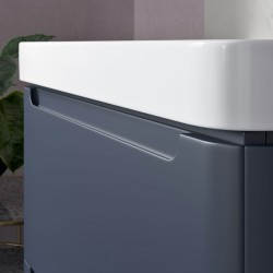 Kyoto 550mm(w) Floor Standing WC Toilet Unit - Matt Indigo
