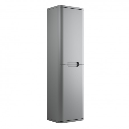 Kyoto 350mm(w) 2 Door Wall Hung Tall Unit - Matt Grey