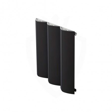 Carisa Nixie Black Aluminium Radiator - 625 x 1800mm