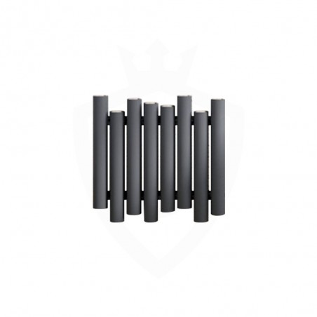 Carisa Motion Anthracite Aluminium Radiator - 630 x 600mm