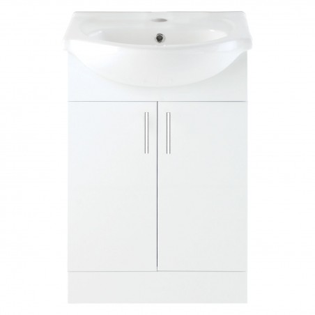Kanazawa 560mm(w) Basin Unit & Basin - White Gloss