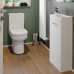 Naha 500mm(w) Floor Standing WC Toilet Unit - White Gloss