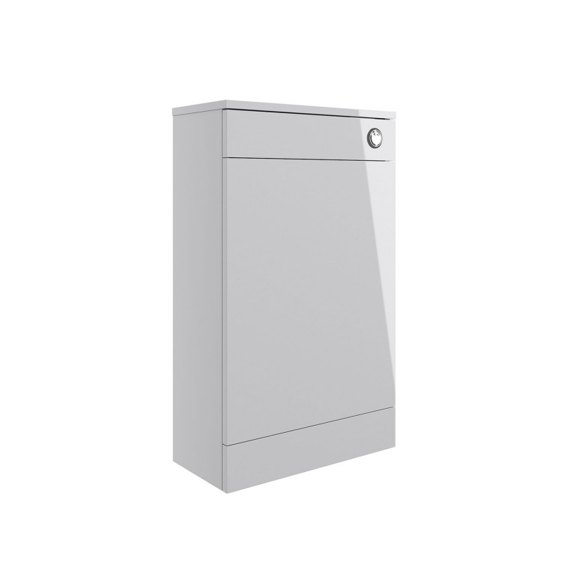 Naha 500mm(w) Floor Standing WC Toilet Unit - Grey Gloss