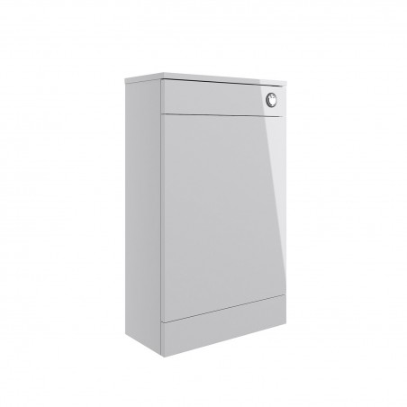 Naha 500mm(w) Floor Standing WC Toilet Unit - Grey Gloss