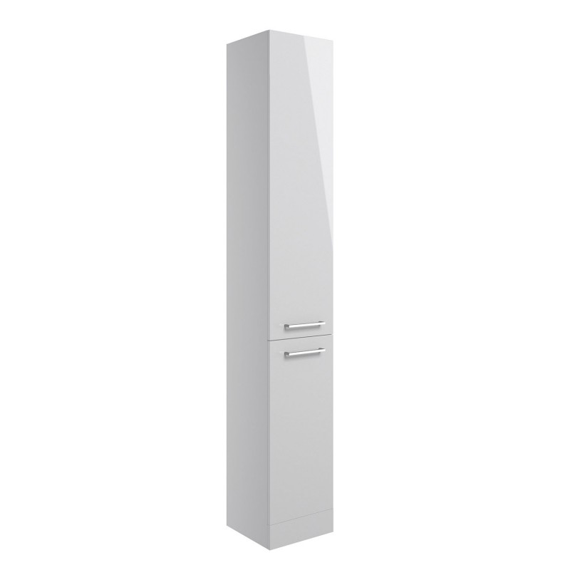 Naha 350mm(w) Floor Standing 2 Door Tall Unit - Grey Gloss