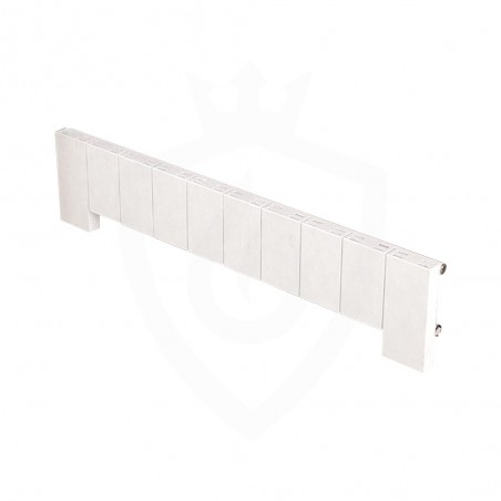 Carisa Elvino Floor White Aluminium Radiator - 1245 x 300mm