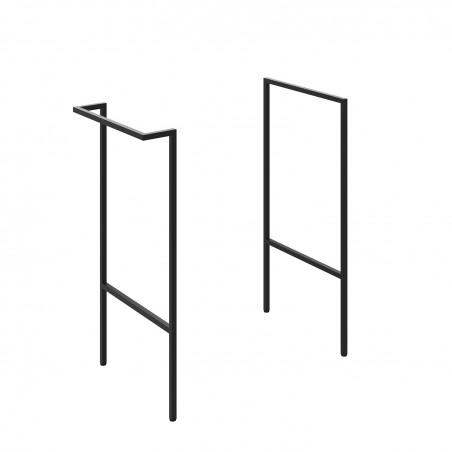 Yamagata Optional Frame With Integrated Towel Rail - Black