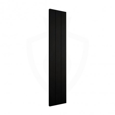 Carisa Elvino Black Aluminium Radiator - 370 x 1800mm