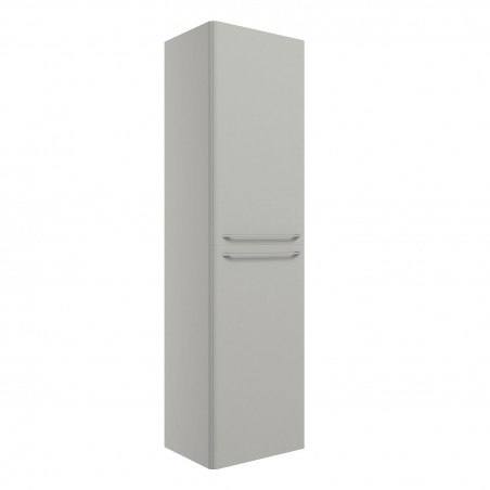 Osaka 454mm(w) Wall Hung 2 Door Tall Unit - Grey Gloss